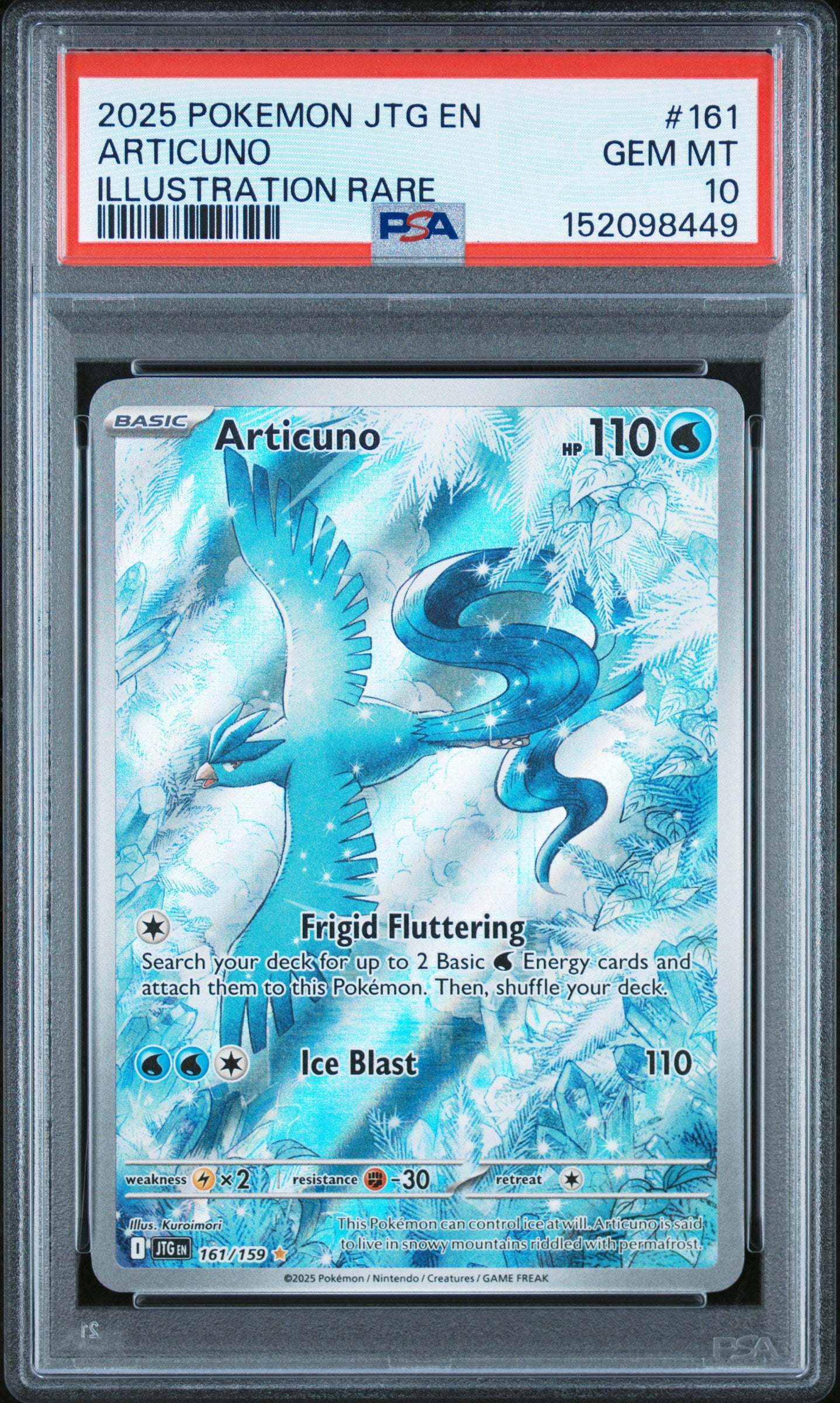 Pokemon Journey Together Articuno 161 PSA 10