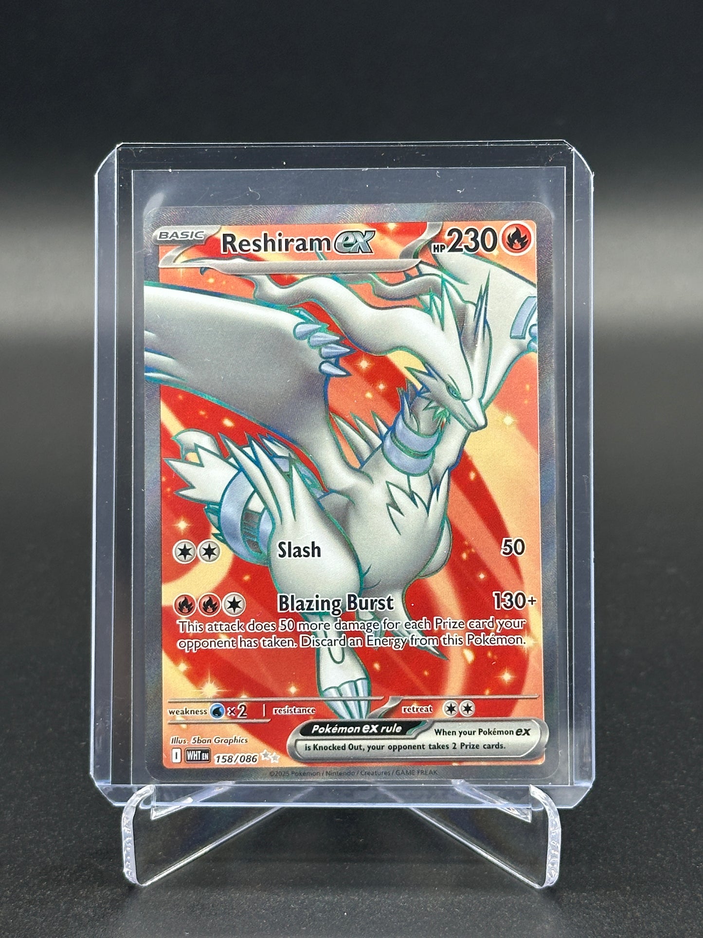 2025 Pokémon White Flare Reshiram ex #158