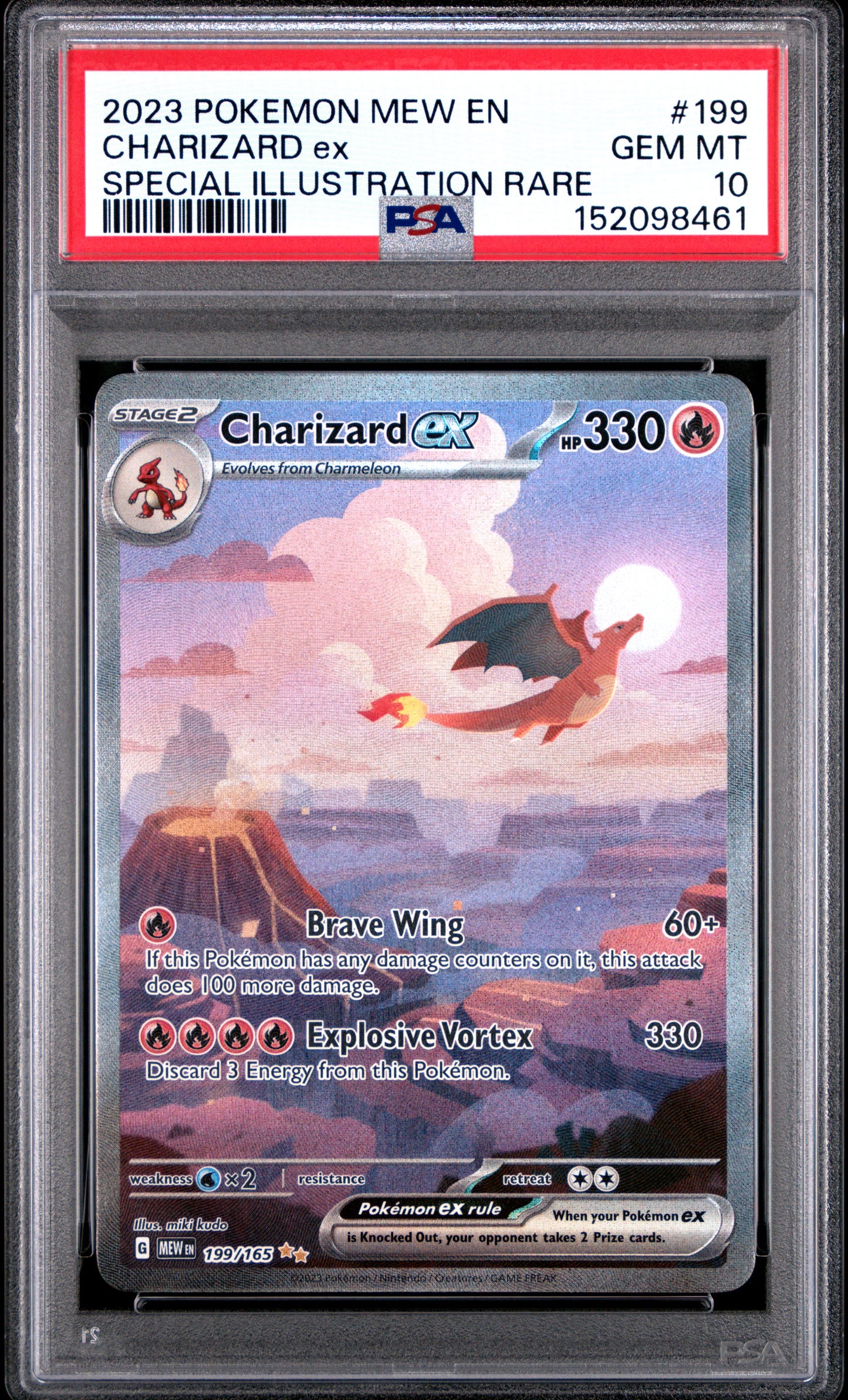 Pokemon 151 Charizard ex 199 PSA 10