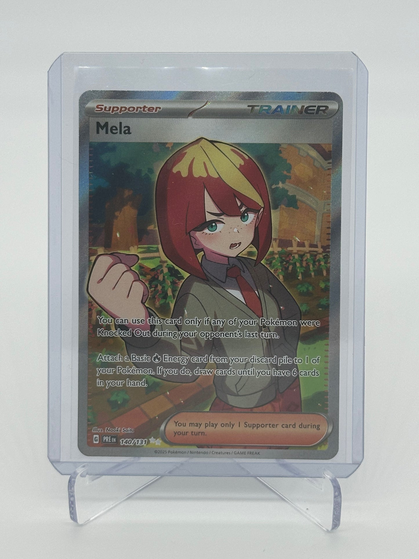 2025 Pokémon Prismatic Evolutions Mela #140/131