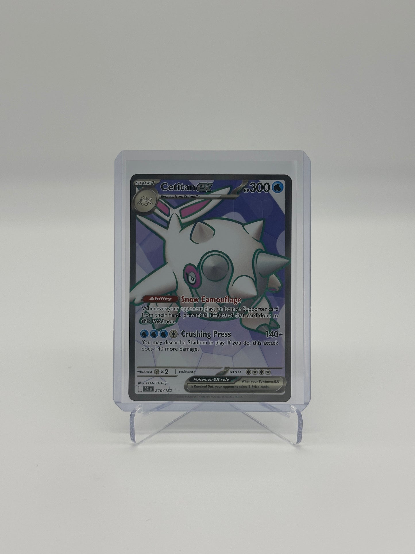 2025 Pokémon Destined Rivals Cetitan ex #210