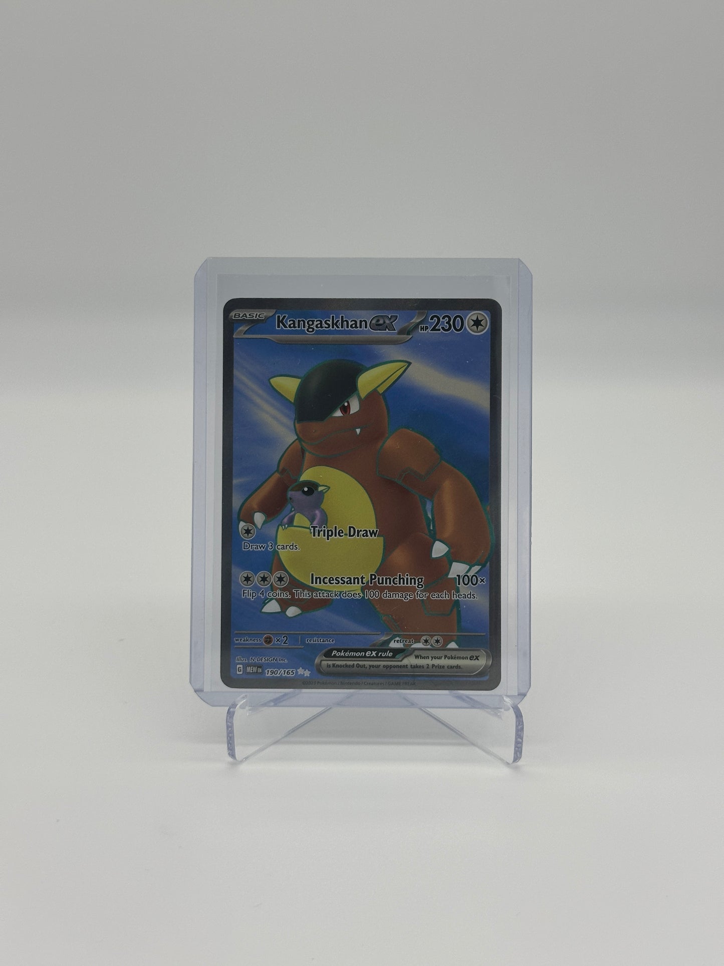 2023 Pokémon 151 Kangaskhan ex #190