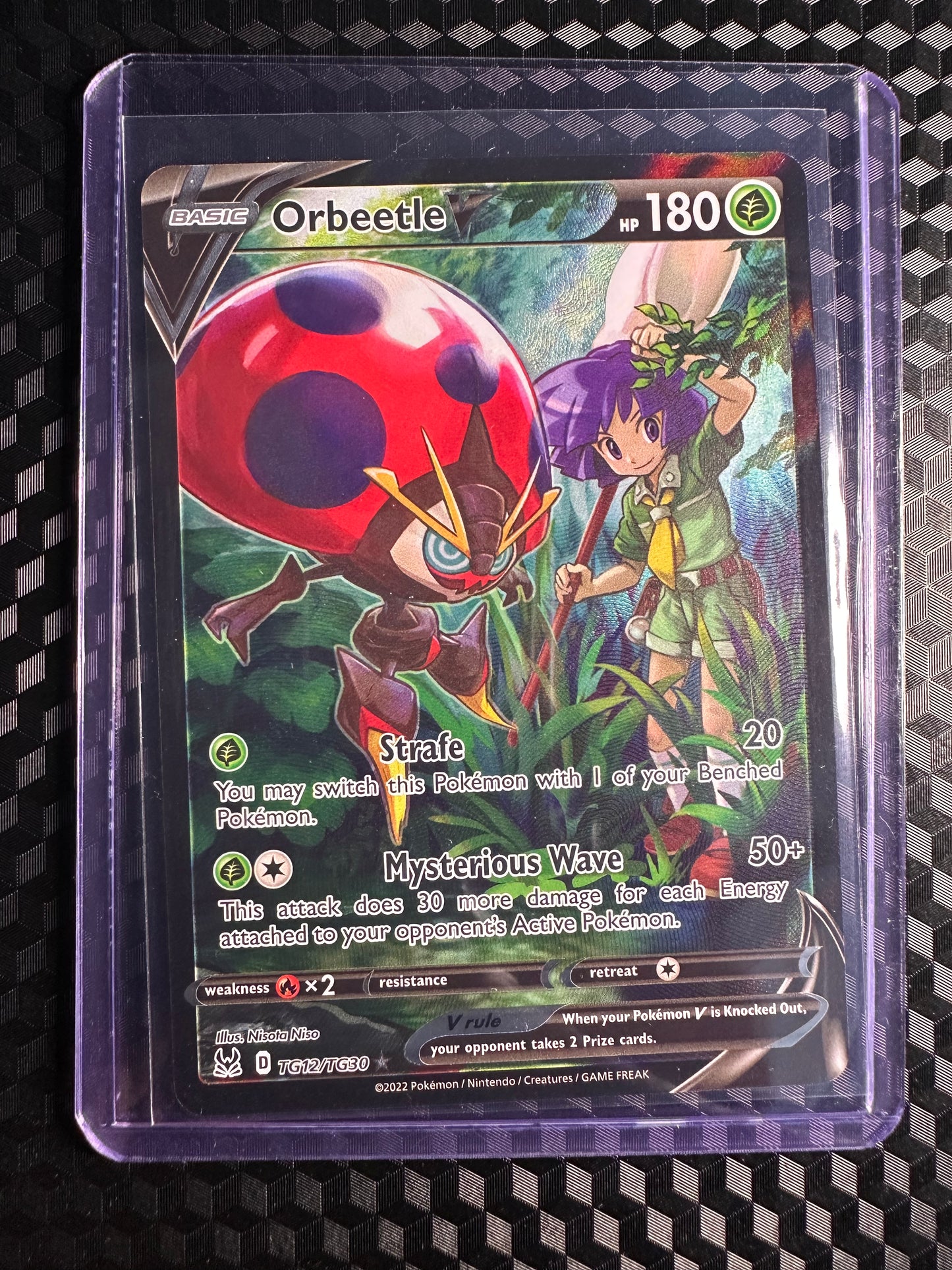 2022 Pokemon Lost Origin Orbeetle V #TG12