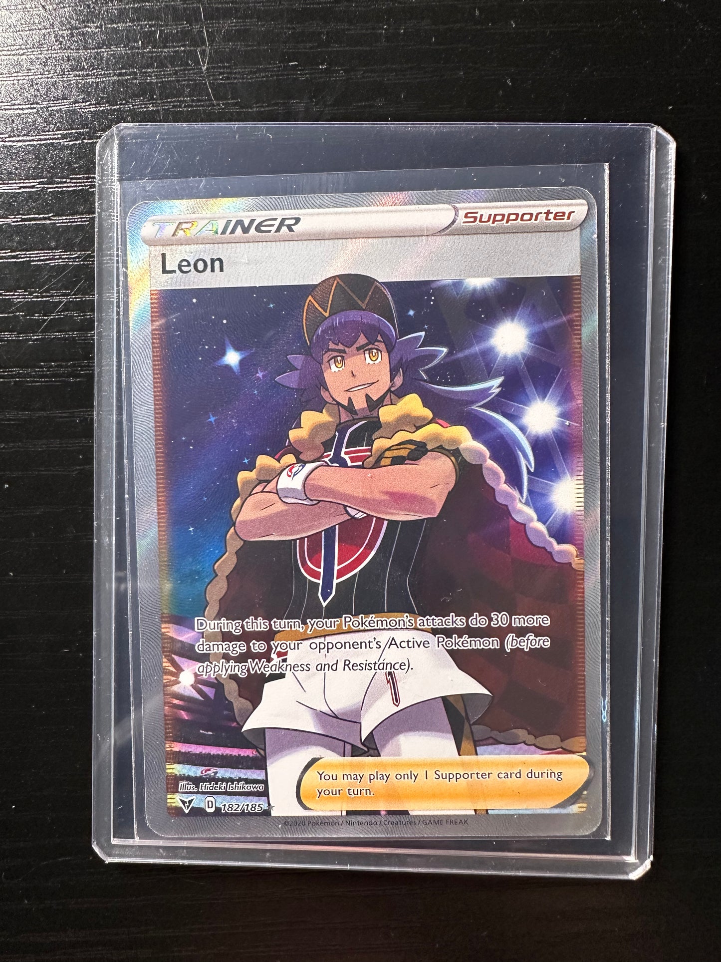 2020 Pokémon Vivid Voltage Leon #182