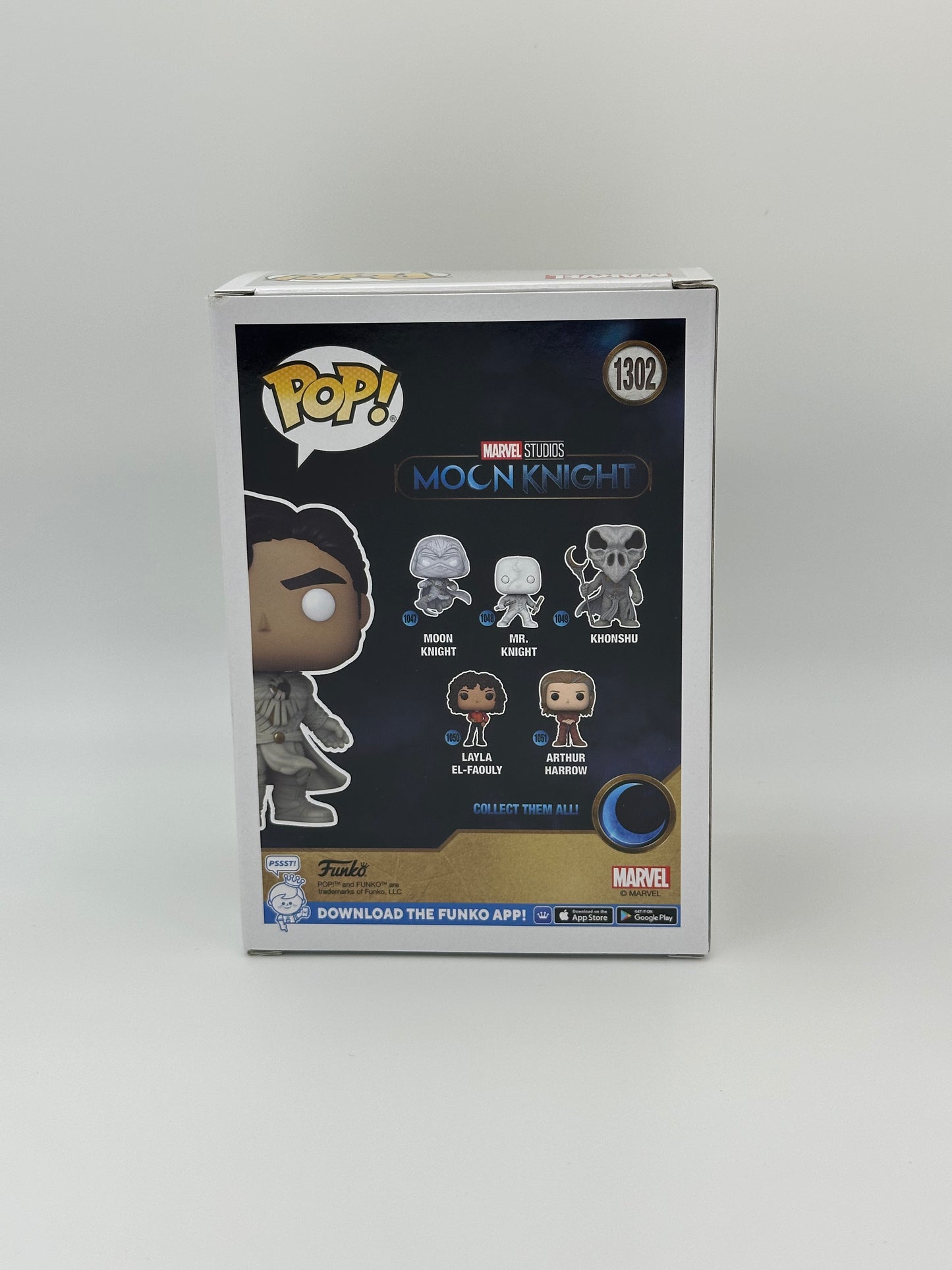 Funko Pop! Moon Knight - Marvel Collector Corps - GITD - Amazon Exclusive #1302