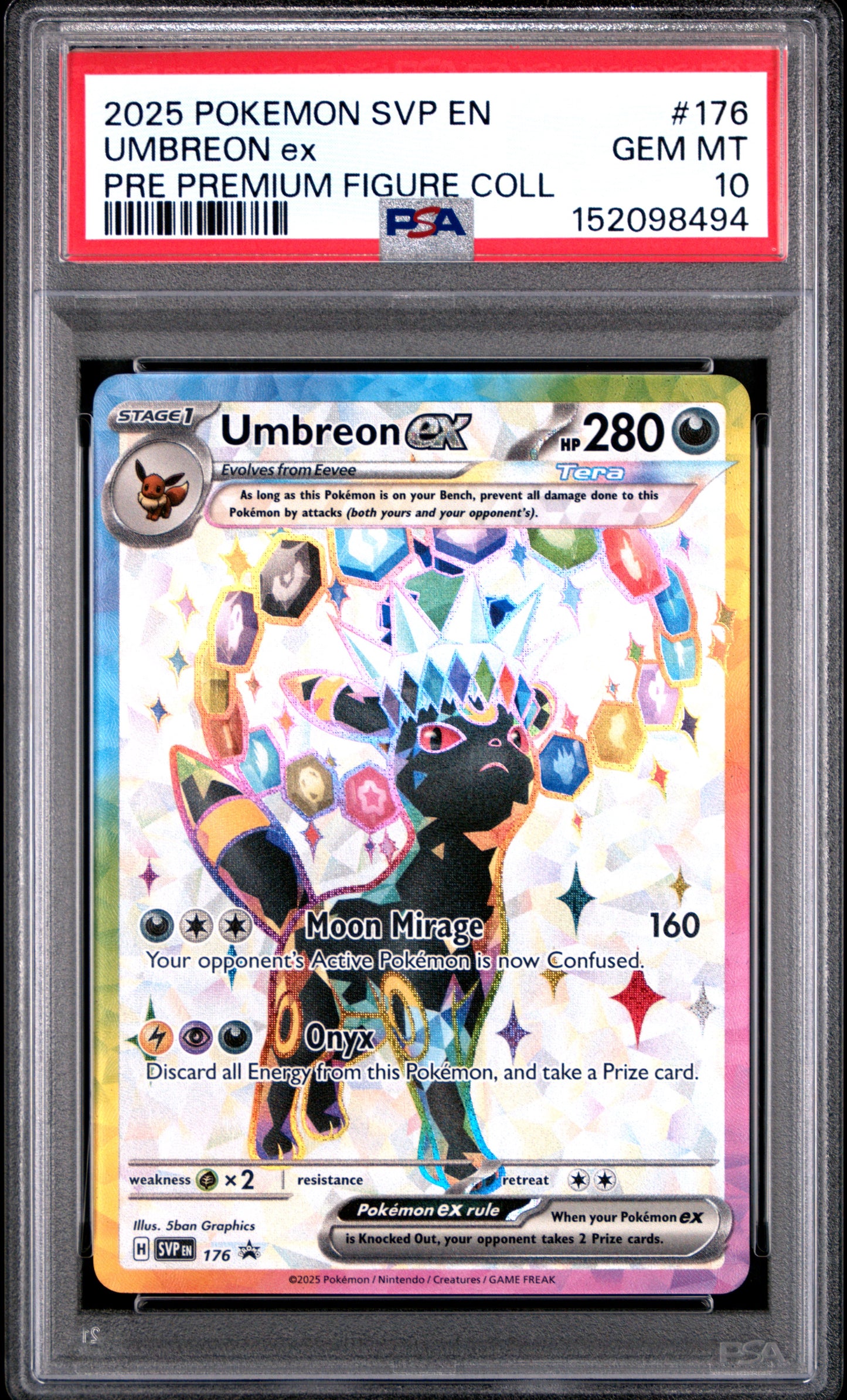 Pokemon Promo Umbreon ex 176 PSA 10
