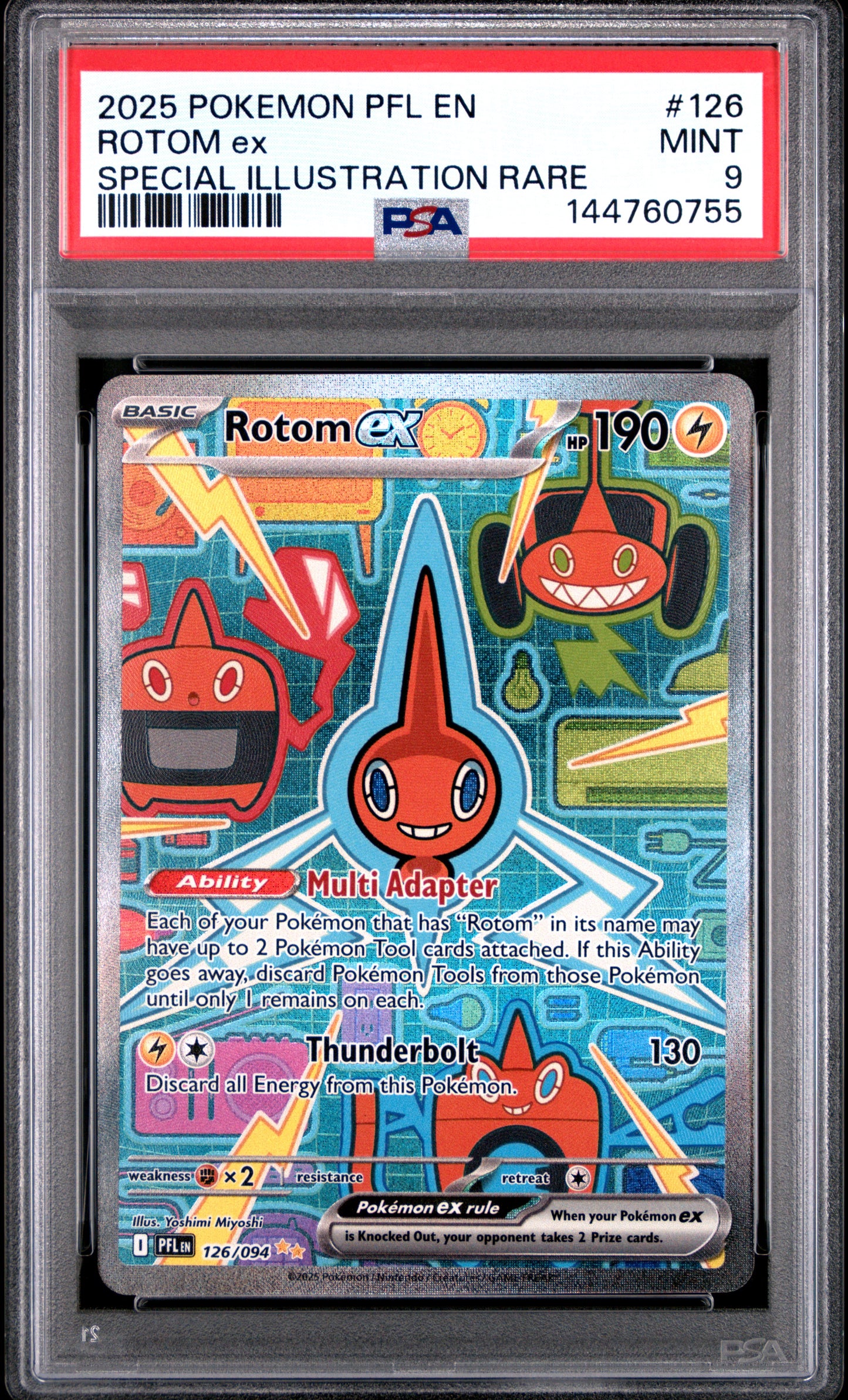 Pokemon Phantasmal Flames Rotom ex 126 PSA 9