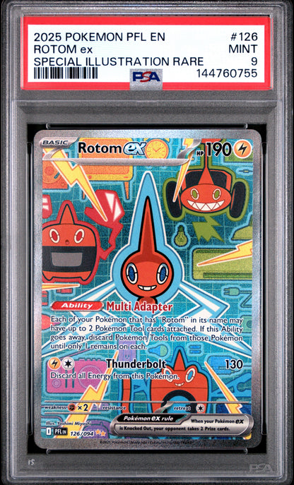 Pokemon Phantasmal Flames Rotom ex 126 PSA 9
