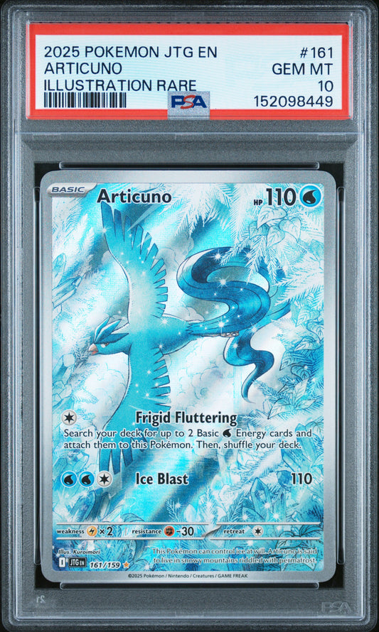 Pokemon Journey Together Articuno 161 PSA 10