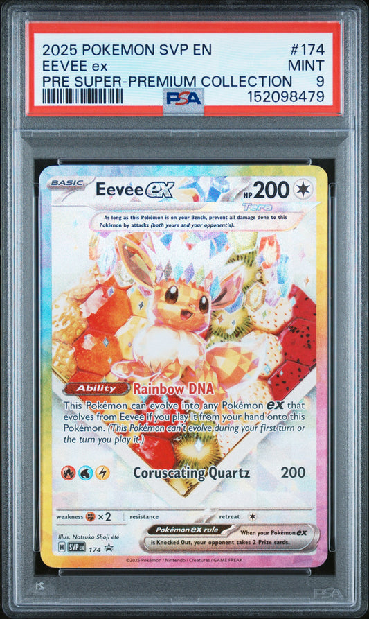 Pokemon Scarlet & Violet Promo Eevee ex 174 PSA 9