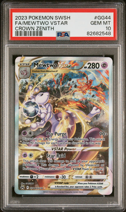 Pokemon Crown Zenith Mewtwo VSTAR GG44 PSA 10