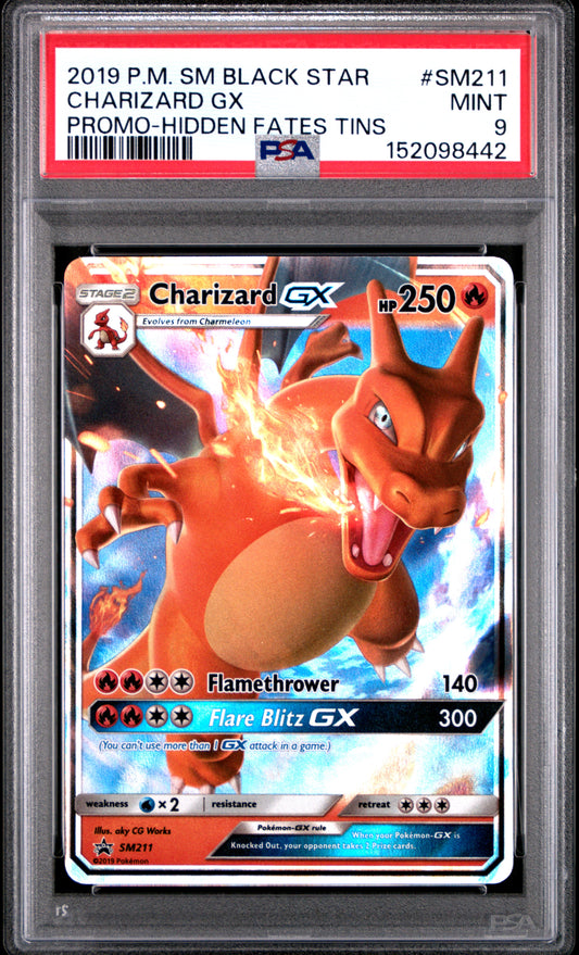 Pokemon Sun & Moon Promo Charizard GX SM211 PSA 9