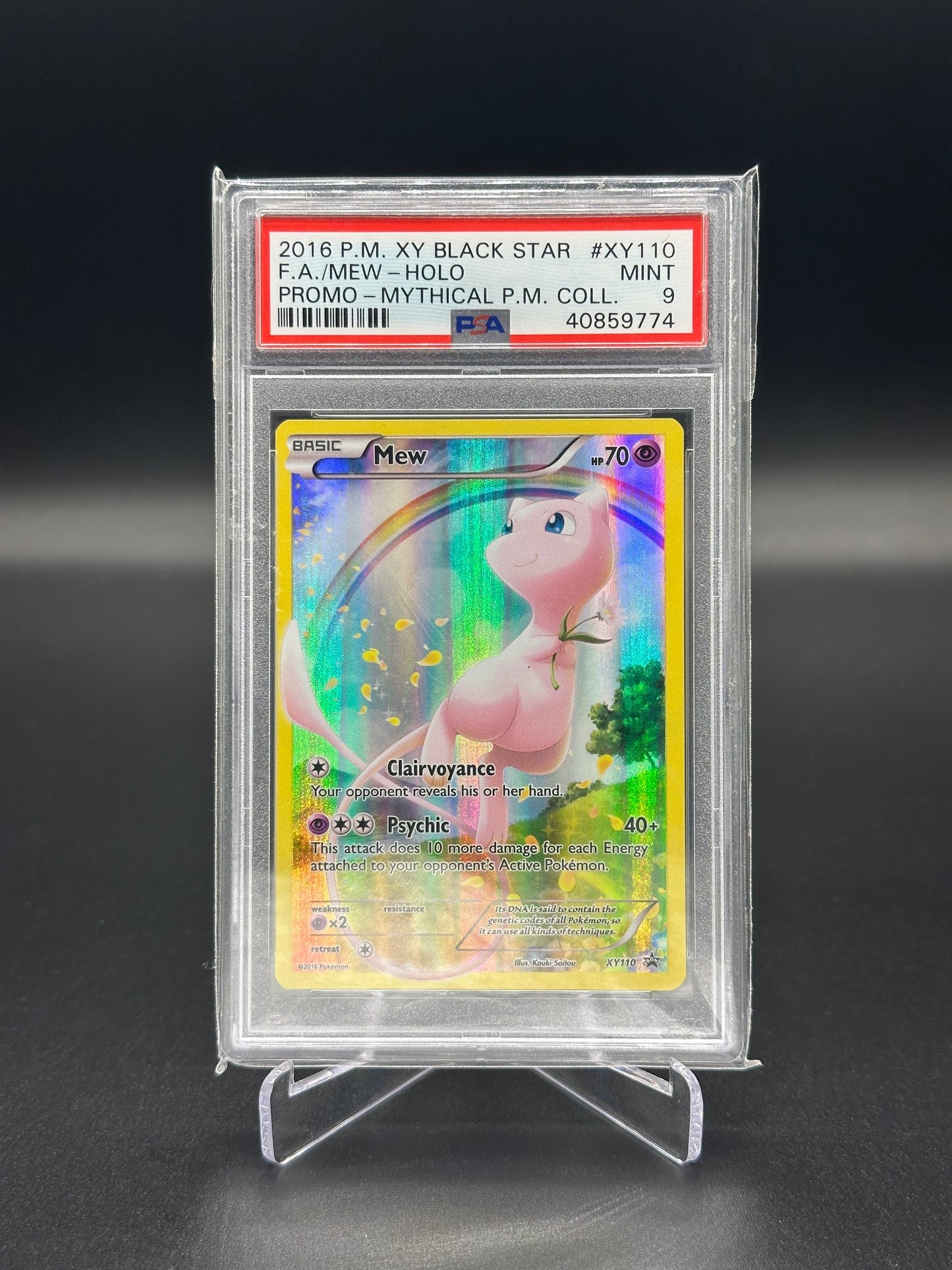 Pokemon Promo Mew XY110 PSA 9