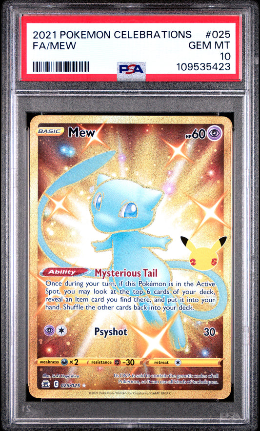 Pokemon Celebrations Mew 025 PSA 10