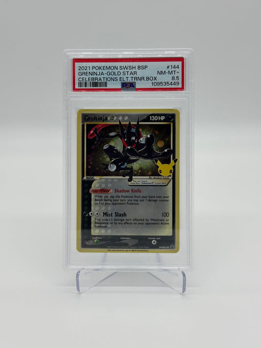 2021 Pokémon Celebrations Greninja Gold Star PSA 8.5