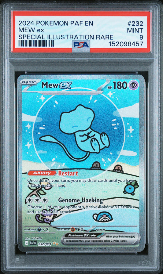 Pokemon Paldean Fates Mew ex 232 PSA 9