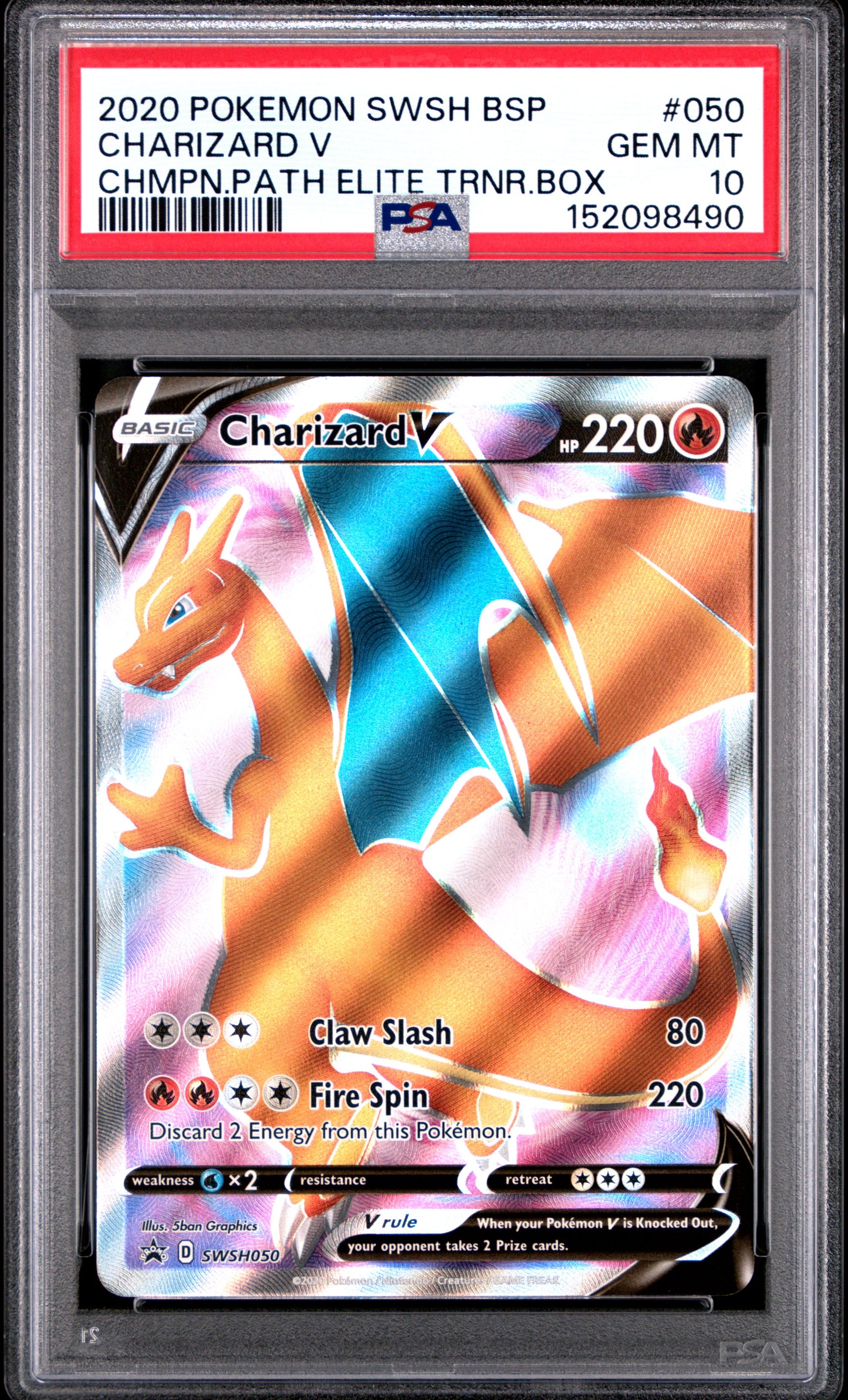 Pokemon Promo Charizard V 50 PSA 10