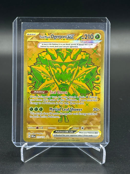 2025 Pokémon Prismatic Evolutions Teal Mask Ogerpon Ex #177