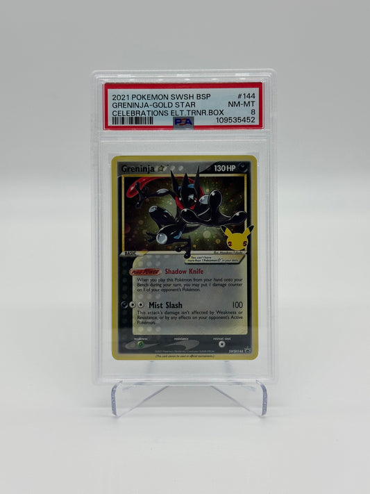 2021 Pokémon Celebrations Greninja Gold Star PSA 8