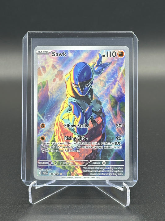 2025 Pokémon White Flare Sawk #130