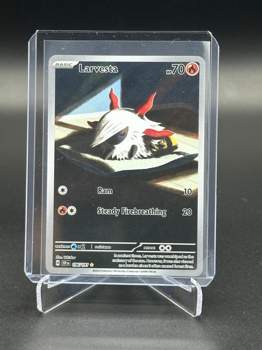 2024 Pokémon Surging Sparks Larvesta #196