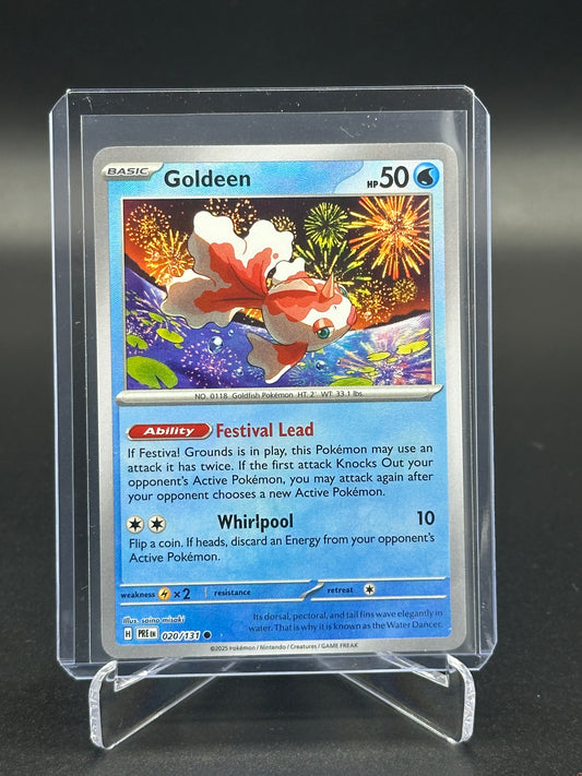 2025 Pokémon Prismatic Evolutions Goldeen Master Ball #020