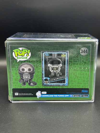 Funko Pop! Alien Xenomoph #344 NFT Exclusive /5000 - Glow in the Dark - Metallic with Hard Protector