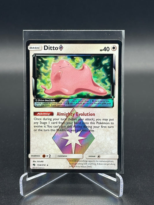 Pokemon Lost Thunder Ditto Prism Star 154