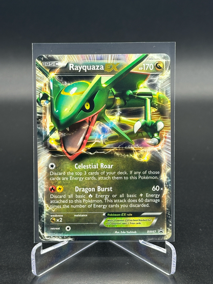 Pokemon Black and White Promo Rayquaza EX BW47