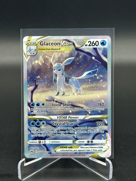 Pokemon Crown Zenith Glaceon VSTAR GG40