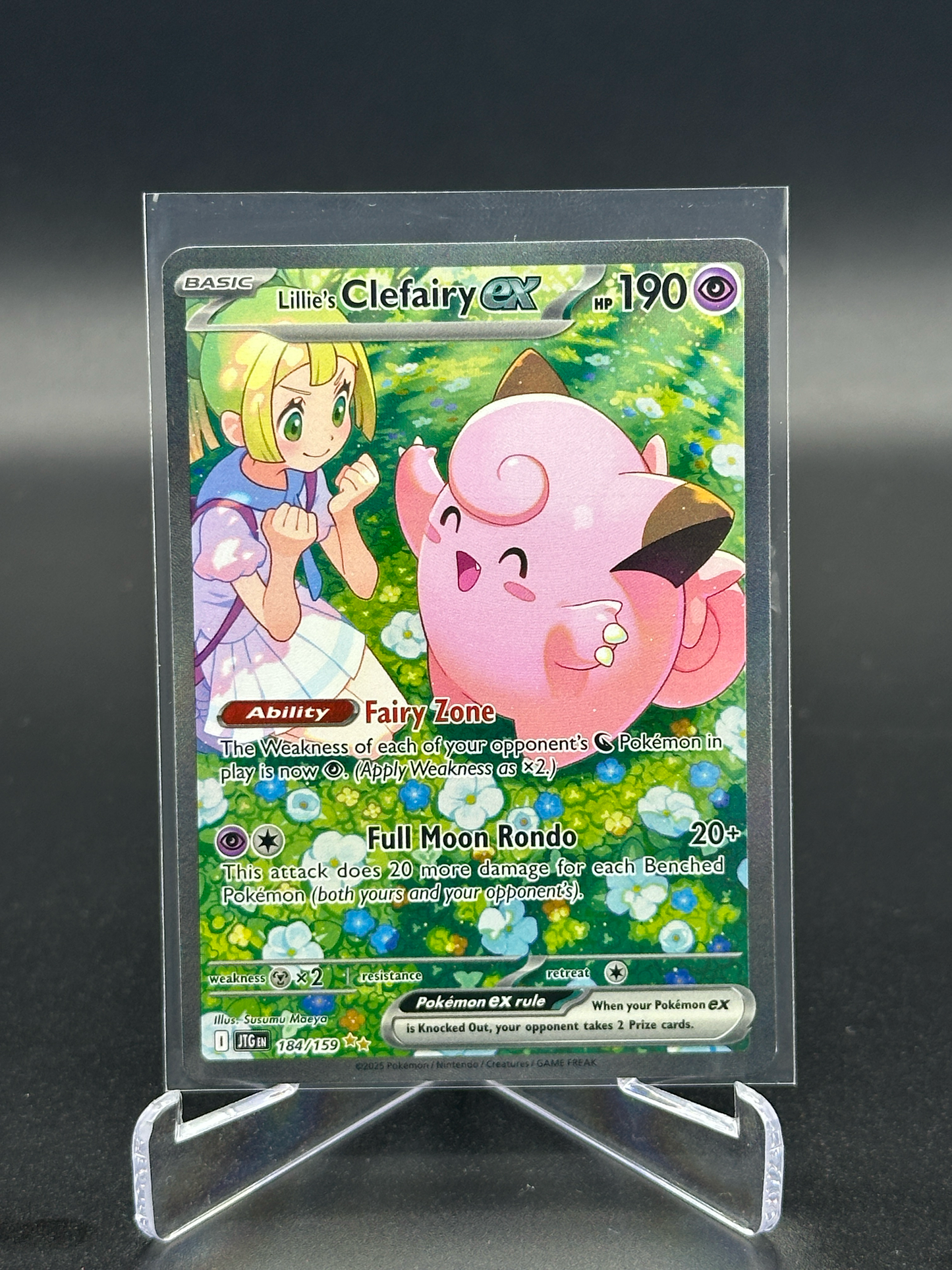 Pokemon Journey Together Lillies Clefairy ex 184