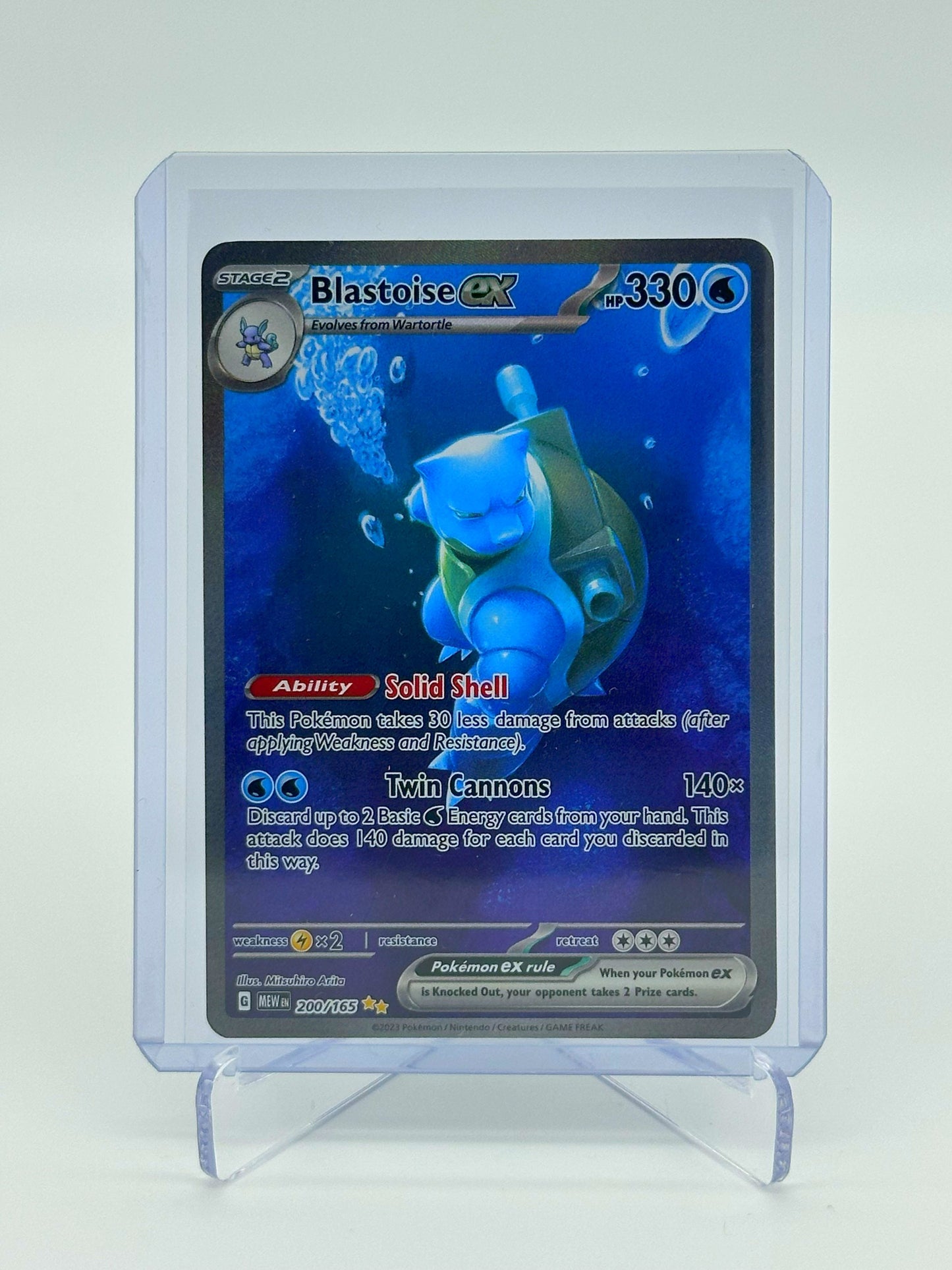 2023 Pokémon 151 Blastoise Ex #200