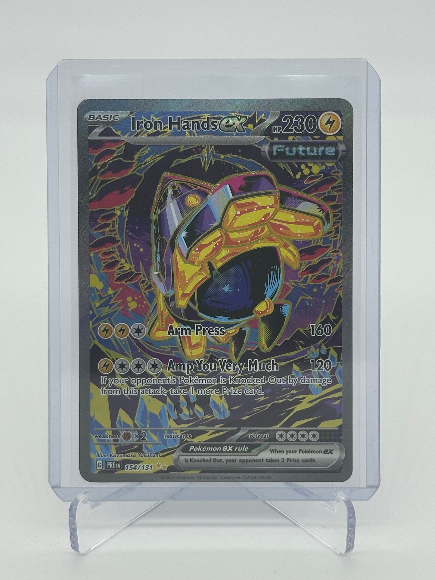 2025 Pokémon Prismatic Evolutions Iron Hands ex #154/131