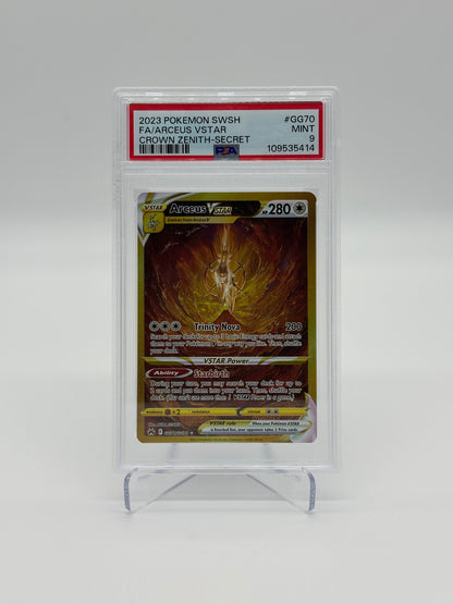 2023 Pokémon Crown Zenith Arceus VSTAR #GG70 PSA 9
