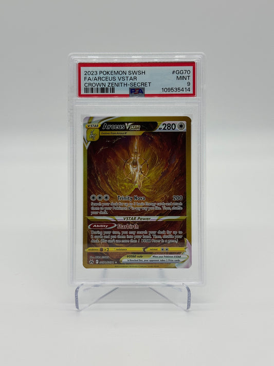 2023 Pokémon Crown Zenith Arceus VSTAR #GG70 PSA 9