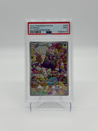 2023 Pokémon Paradox Rift Morpeko #206 PSA 9