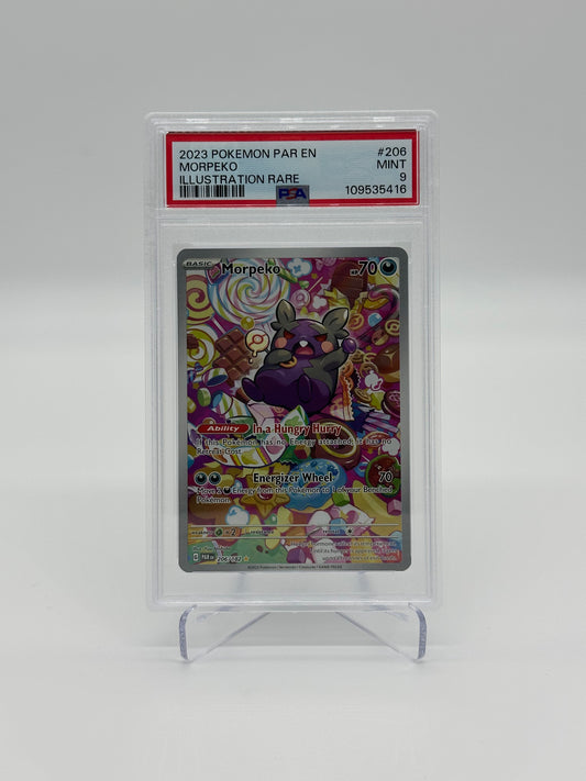 2023 Pokémon Paradox Rift Morpeko #206 PSA 9
