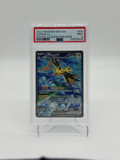 2023 Pokémon 151 Zapdos ex #202 PSA 9