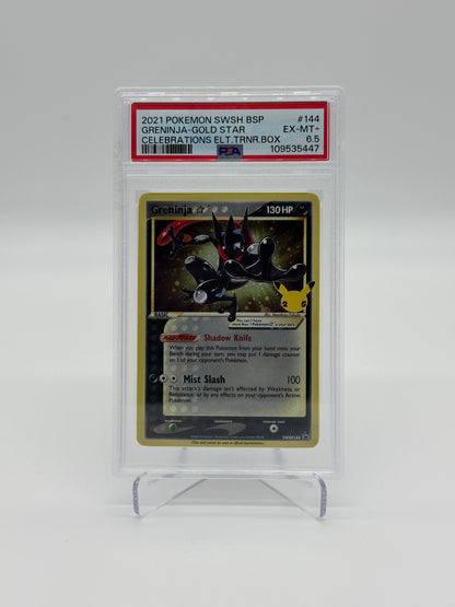 2021 Pokémon Celebrations Greninja Gold Star PSA 6.5