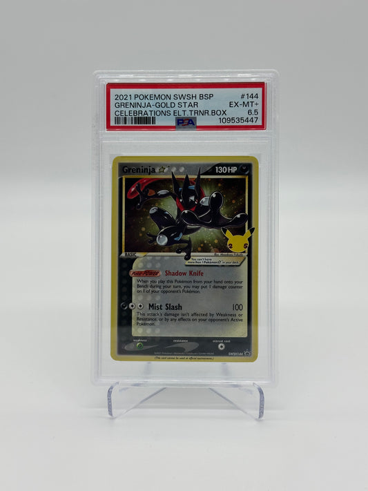 2021 Pokémon Celebrations Greninja Gold Star PSA 6.5