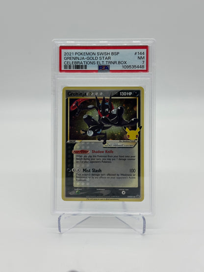 2021 Pokémon Celebrations Greninja Gold Star PSA 7