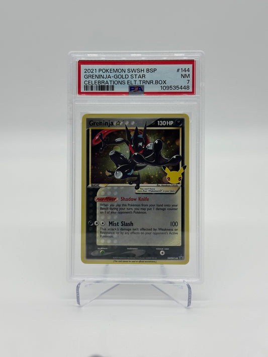 2021 Pokémon Celebrations Greninja Gold Star PSA 7