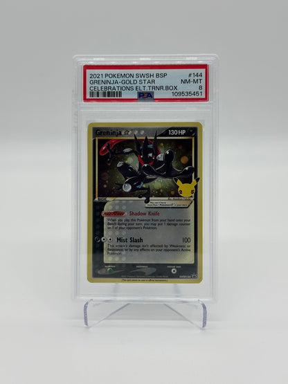 2021 Pokémon Celebrations Greninja Gold Star PSA 8