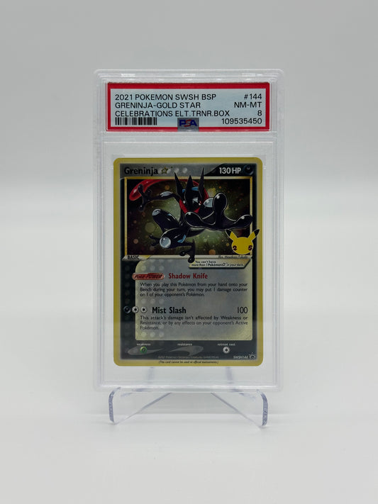 2021 Pokémon Celebrations Greninja Gold Star PSA 8