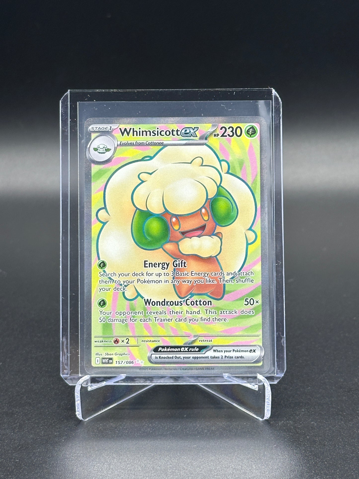 2025 Pokemon White Flare Whimsicott ex #157