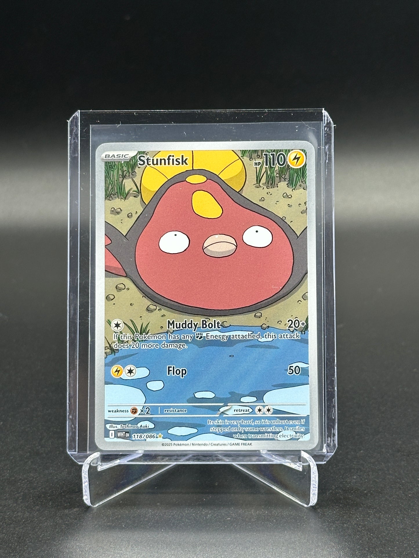 2025 Pokemon White Flare Stunfisk #118
