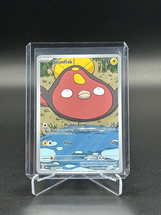 2025 Pokemon White Flare Stunfisk #118