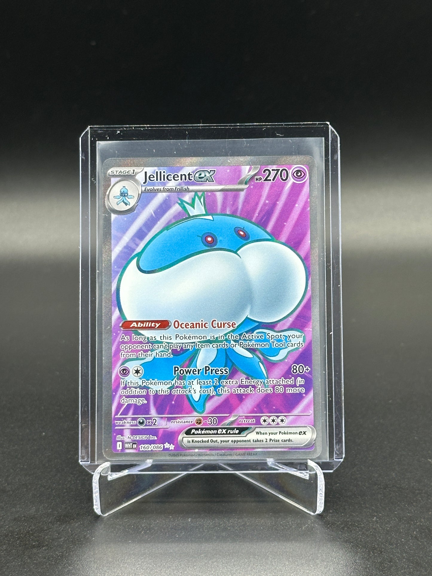 2025 Pokemon White Flare Jellicent ex #160
