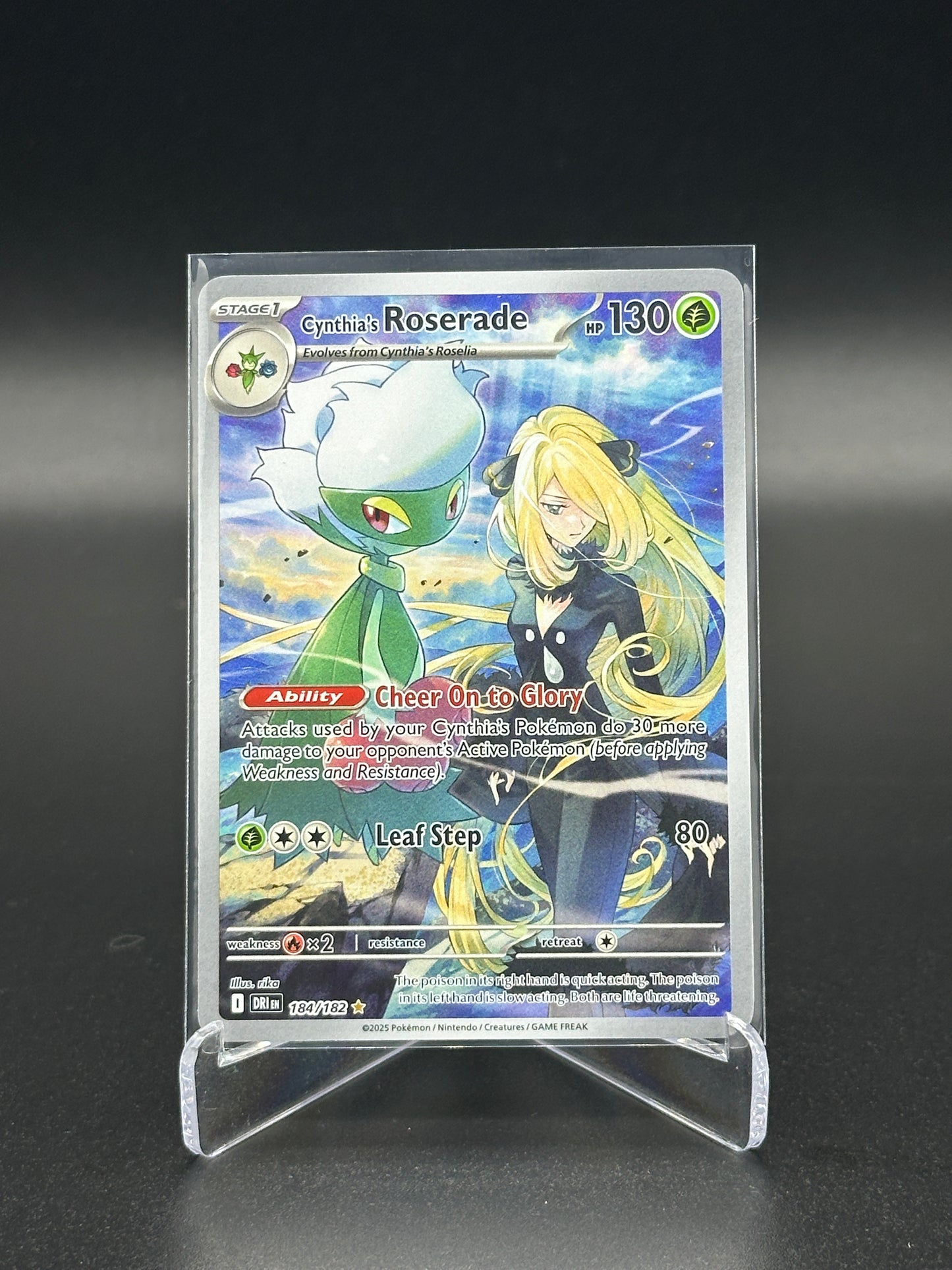 Pokemon Destined Rivals Cynthias Roserade 184