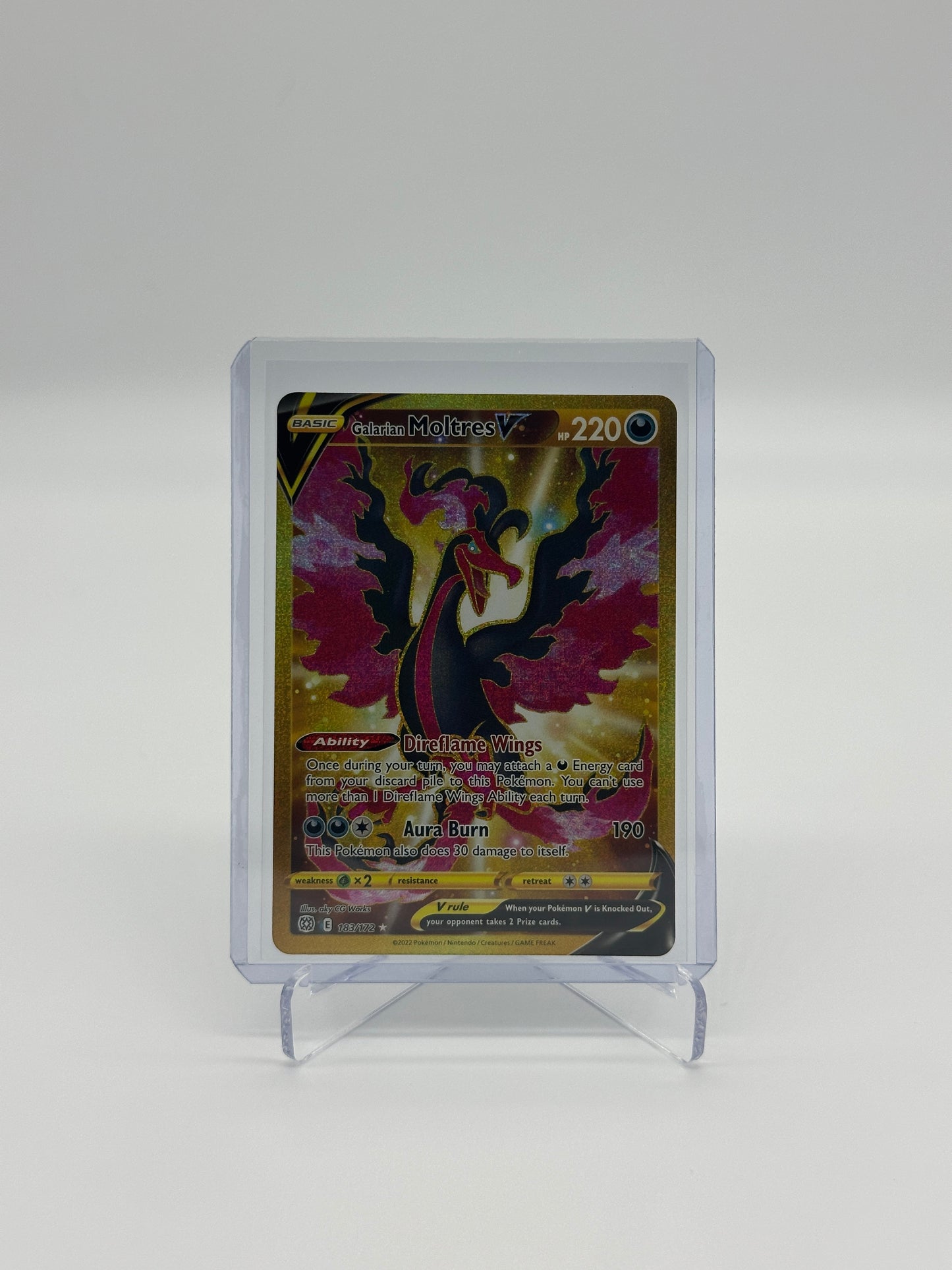 Pokemon Brilliant Stars Galarian Moltres V 183